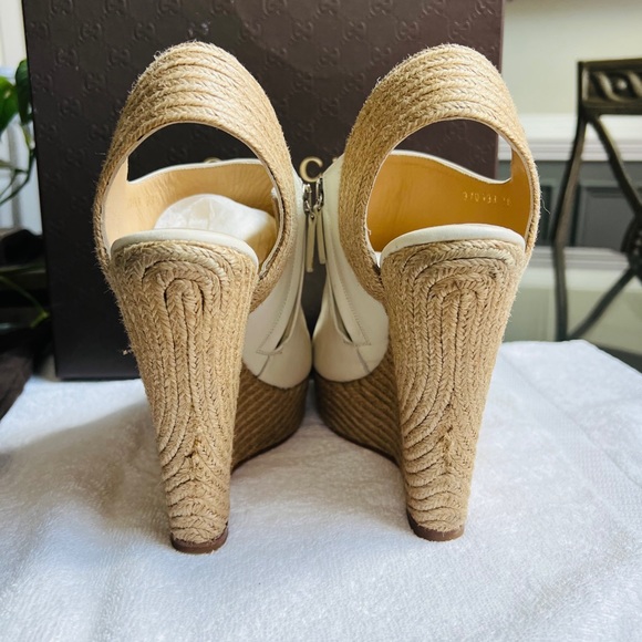 Off White Gucci Wedges - Picture 3 of 9